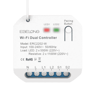 Receptor Kinelux Pro — Control Híbrido 2 Canales (500Wx2)